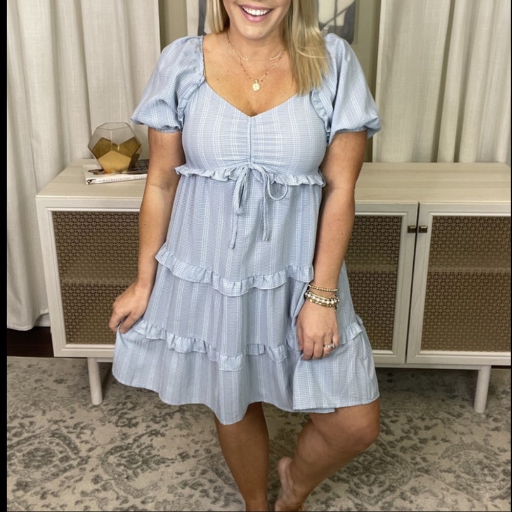 Blue Baby Doll Dress